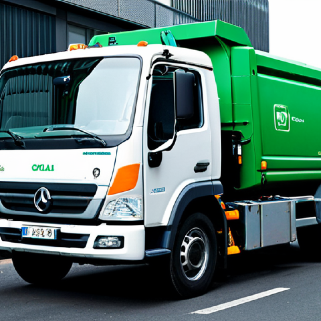 환경 빅데이터 분석 - Smart Waste Management**

A fully clothed sanitation worker operating a high-tech waste collection t...