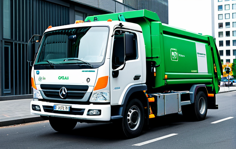 환경 빅데이터 분석 - Smart Waste Management**

A fully clothed sanitation worker operating a high-tech waste collection t...