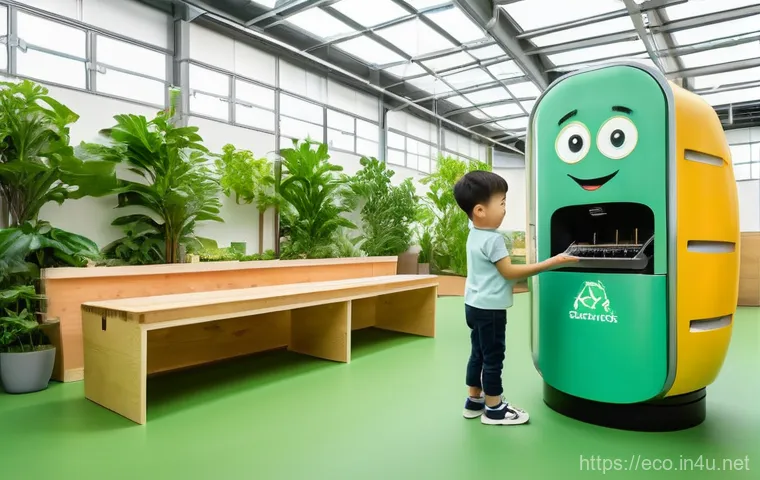 바이오매스 에너지 - A sleek, modern biomass energy facility, showcasing advanced "K-heating" technology. The exterior of...